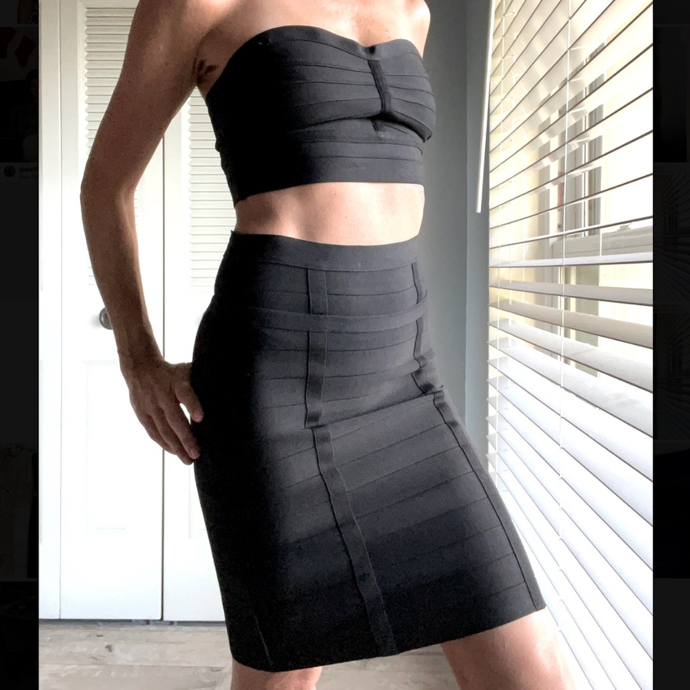 Bebe 2 Piece Set - Bandeau Top and Skirt